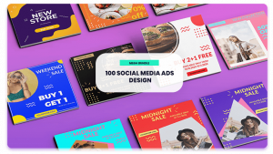 100 Social Media Ads Design 300x169