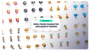 1000 Poses Character and Mascot Design 300x169