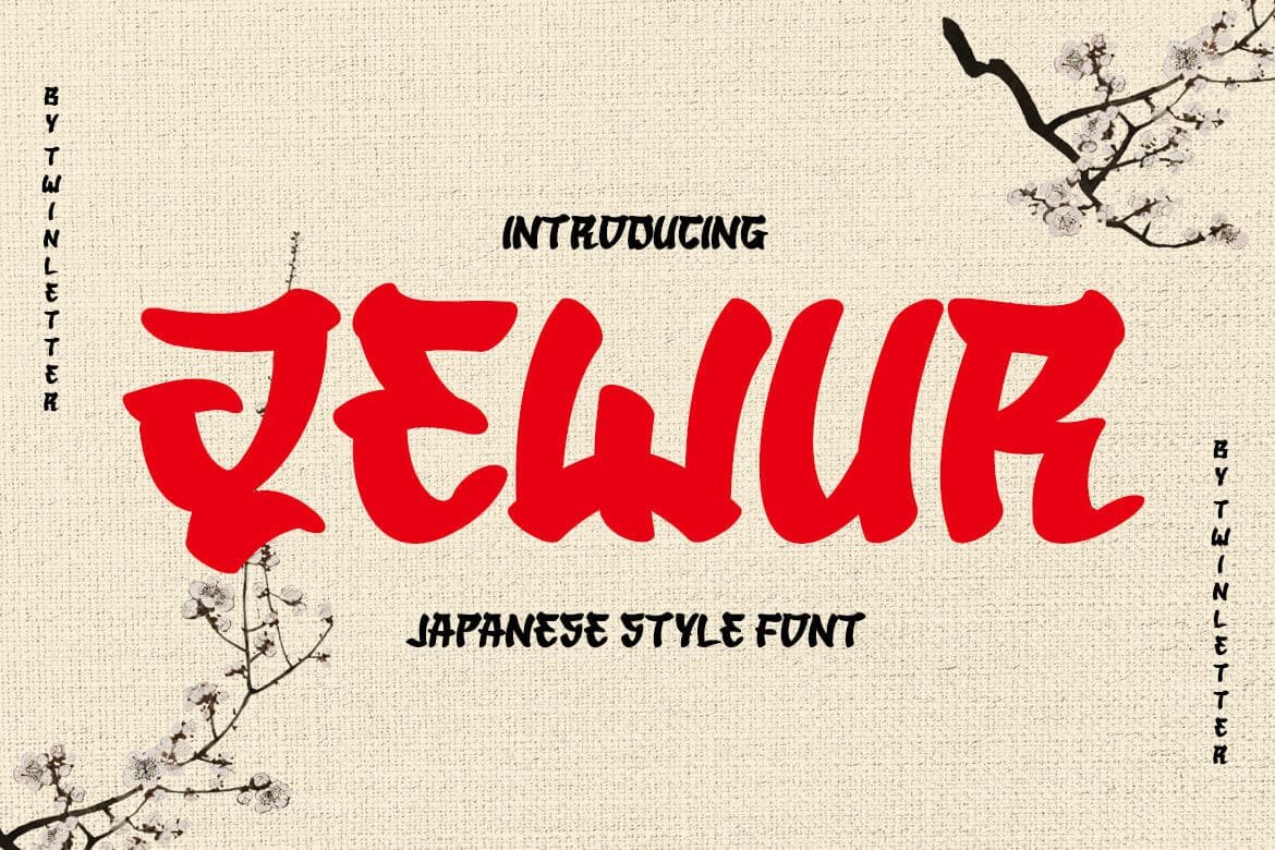 qewur-japanese-style-font