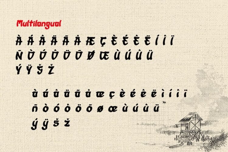 qewur-japanese-style-font