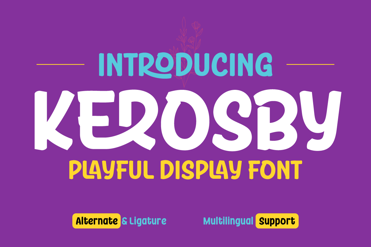 Kerosby - Handwriting Font - twinletter