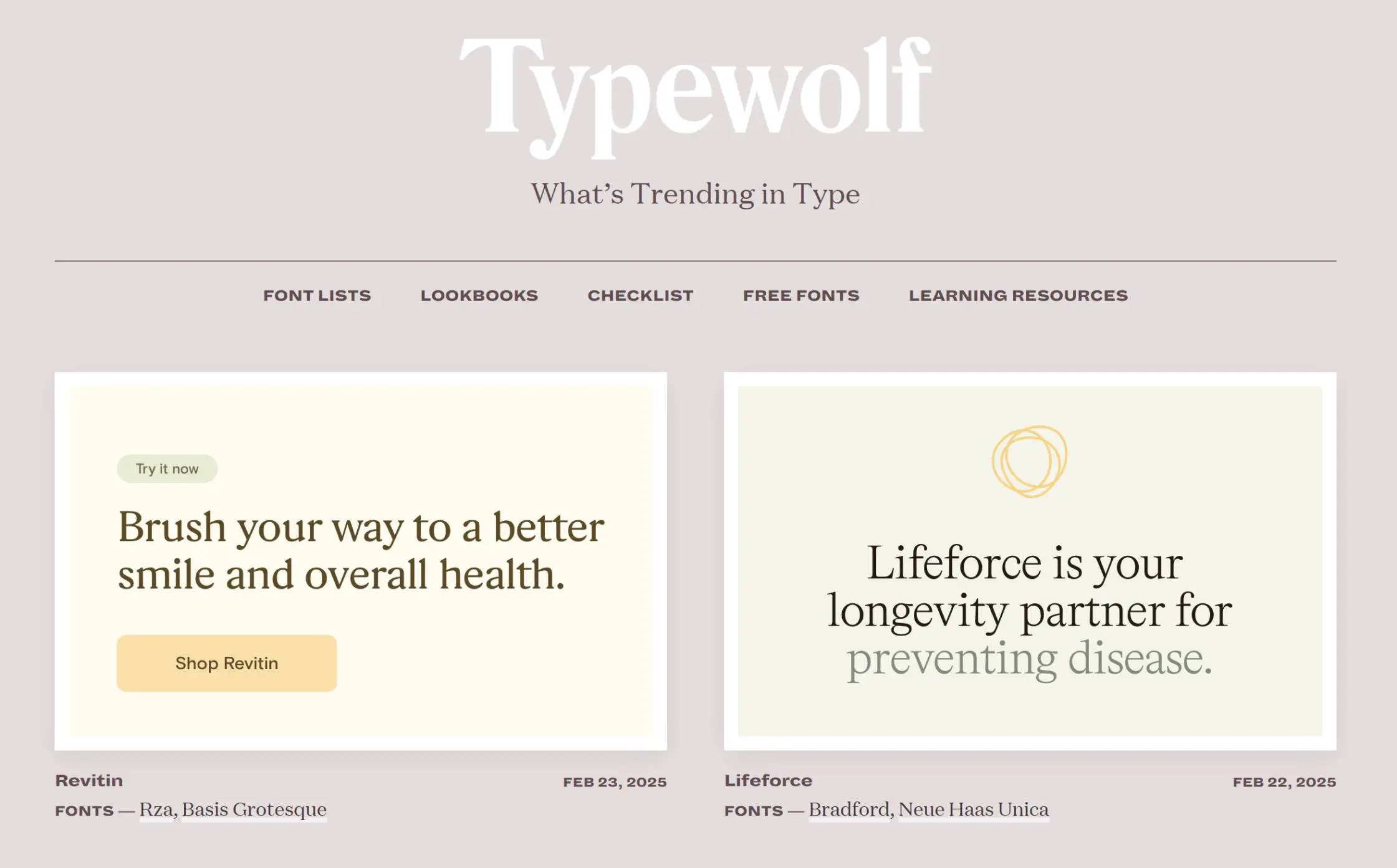 best website typography design